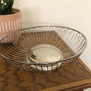 Oval Vintage Metal Basket